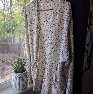 Cute white rainbow spot sweater